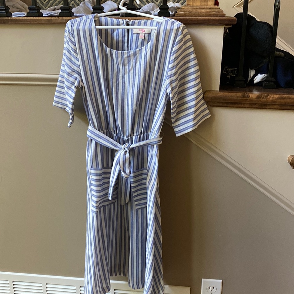 Gianni Bini girls, medium, blue striped dress